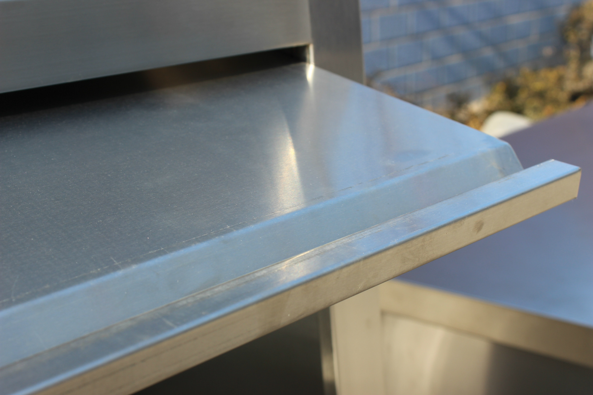 不锈钢拉门工作台桌组装式厨房操作台 双层三层可定制 打荷打包台