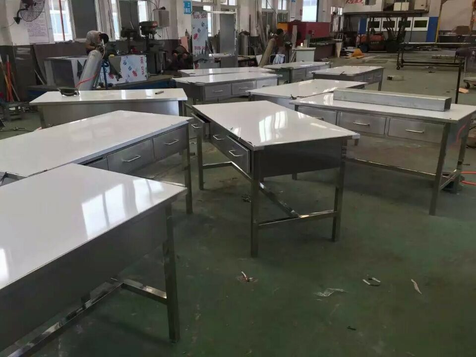 双层不锈钢面案工作台 工作台可定制 工作台车间流水线操作台