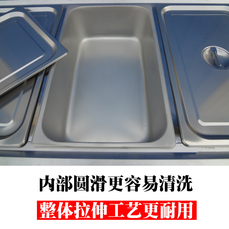 特价商用厨具不锈钢电热保温汤池售饭台快餐车暖汤炉外卖车送饭车