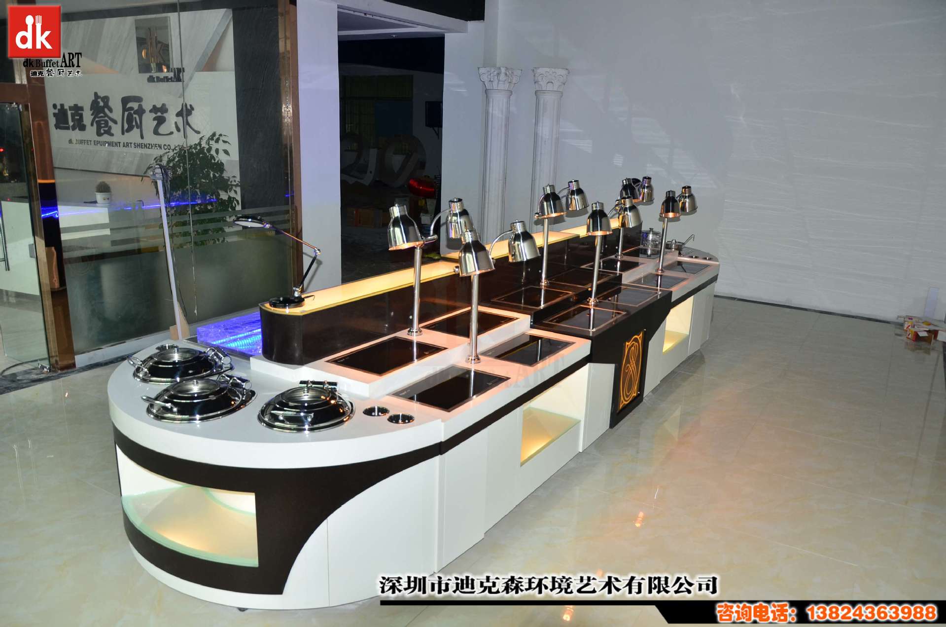 自助餐厅设备 布菲台设计定制 自助餐台图片