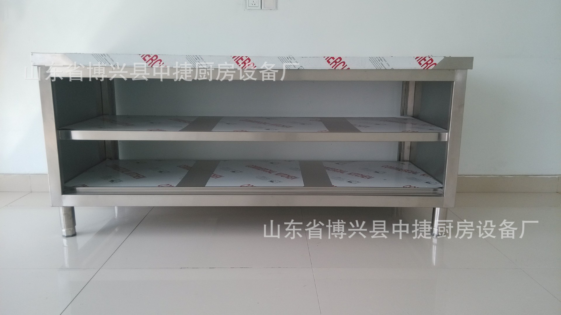 拉门工作台 单通打荷台不锈钢推拉门操作台 饭店厨房案板打荷台