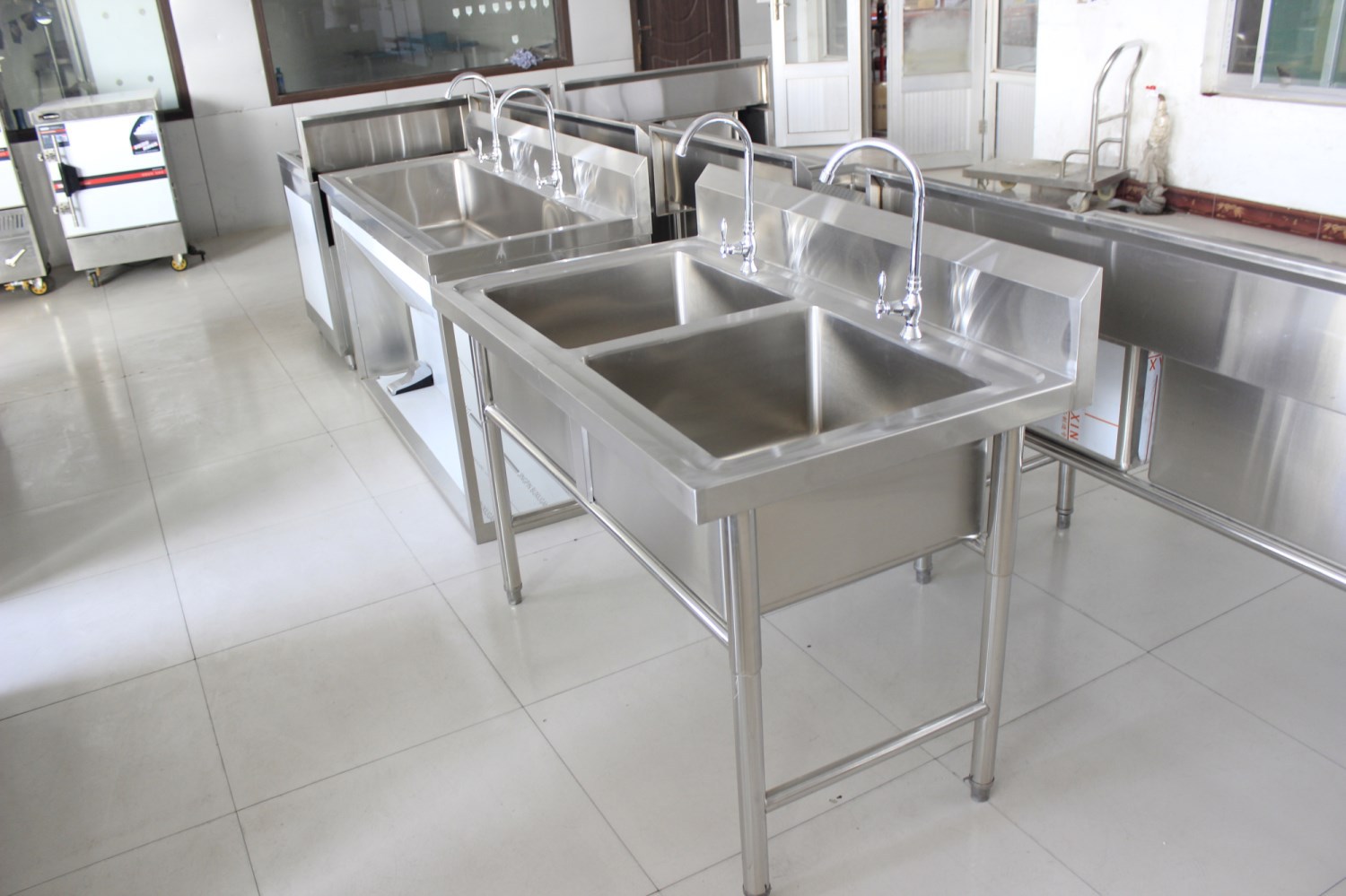 冠居厨房不锈钢水池 组装焊接洗刷池 单星双星三星洗碗洗菜洗手池