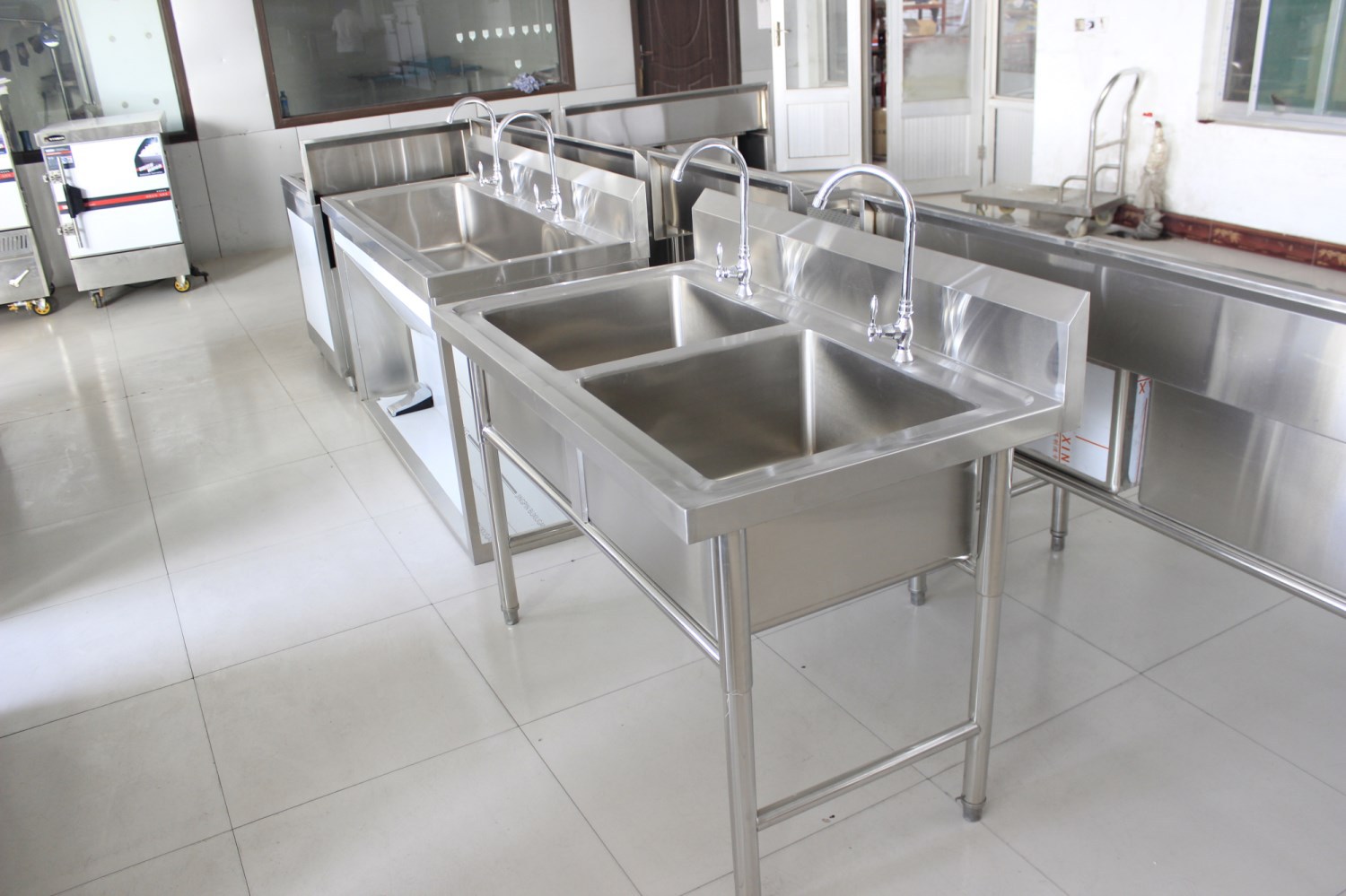 冠居厨房不锈钢水池 组装焊接洗刷池 单星双星三星洗碗洗菜洗手池