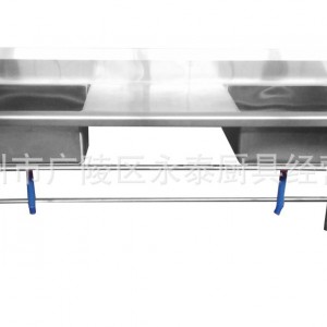商用不锈钢双眼水池 双星沥水洗刷池厨房水槽杀鱼池双槽洗菜池