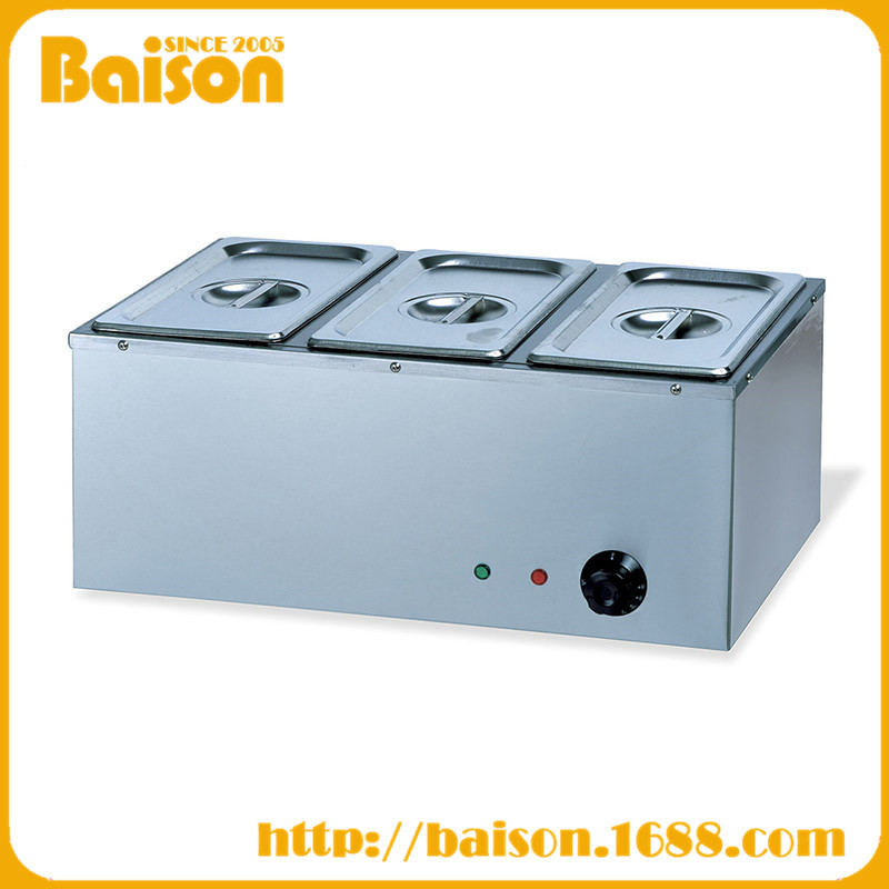 百胜BS-3V三盆电热汤池/电加热暖汤池/暖菜保温设备/炉盆自助餐台