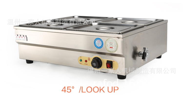 商用电热保温汤池不不锈钢台式4/6/8盆保温暖汤面锅炉