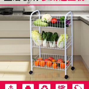 一件代销 多功能蔬菜篮置物架可移动蔬菜篮三层四层蔬菜架