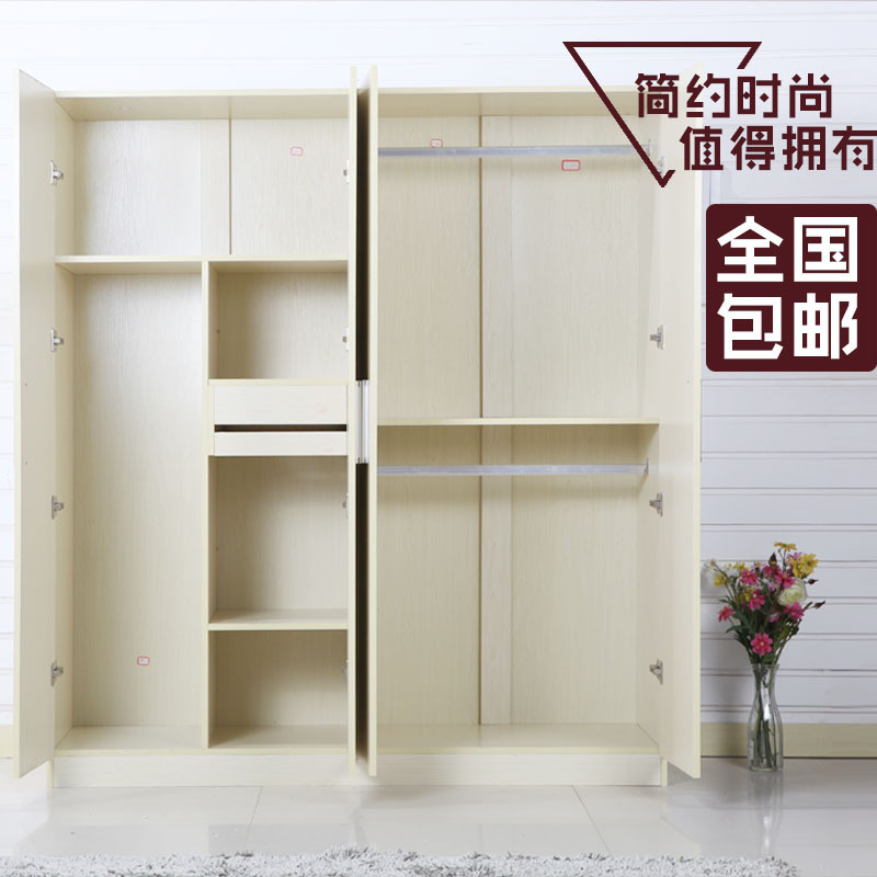 简约现代三门四门衣柜阳台储物卧室三门四门衣柜厂家直供定制衣柜