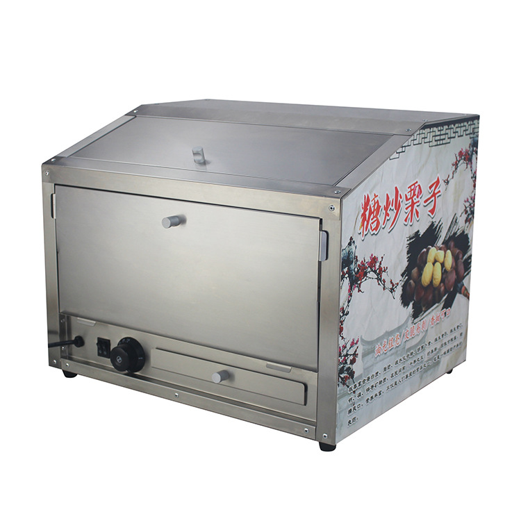 新款爆米花保温箱展示柜 豪华型暖光灯 糖炒板栗不锈钢保温展示箱
