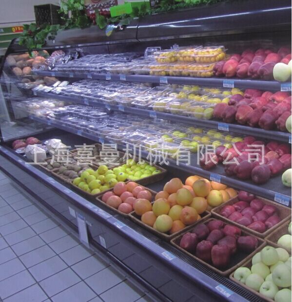 .果蔬风幕柜 冷藏风柜 保鲜展示柜 三洋海尔同配置 水果柜商用