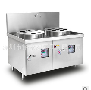 中西餐商用厨房设备27KW*2双头七星蒸炉蒸鐣